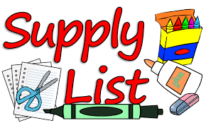  Supply List for Students 
