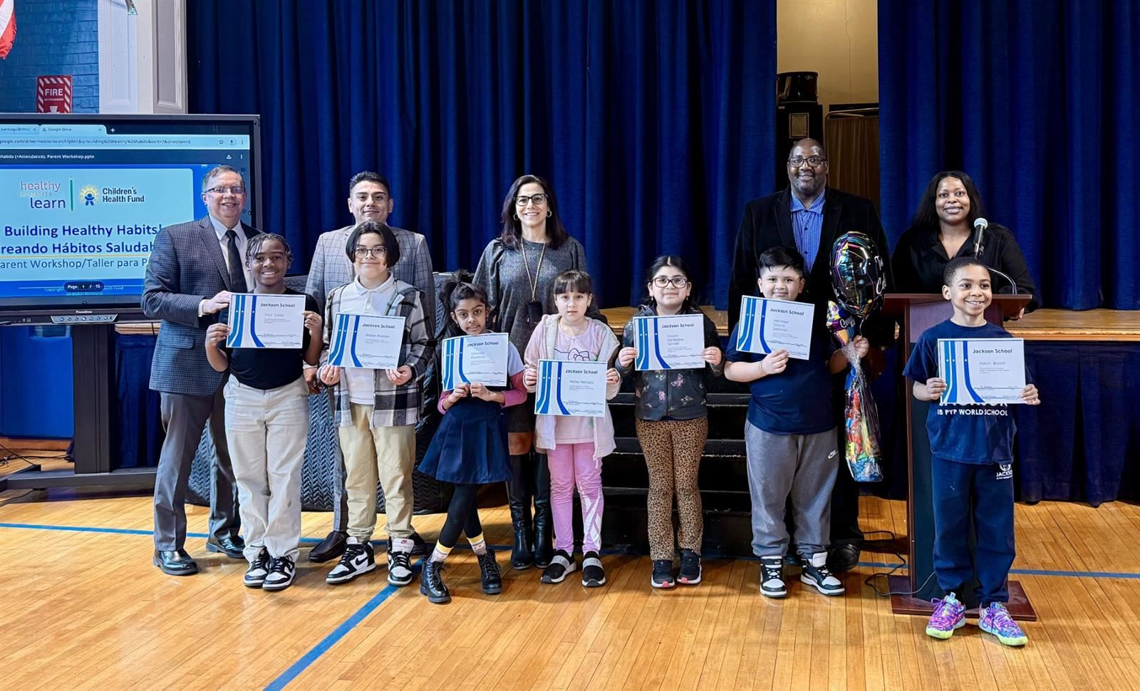 Jackson Elementary Celebrates Perfect Student Awards for March 2025