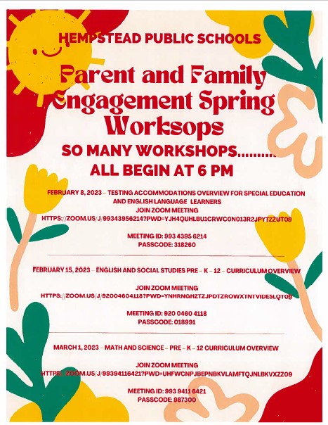  Parent Workshop Flyer