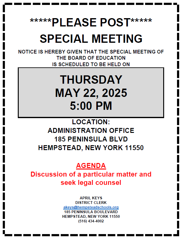  Special Meeting