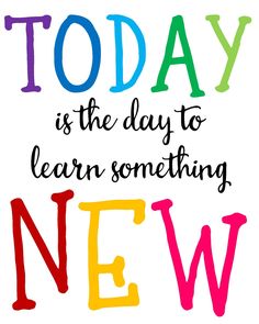 Today is the day...